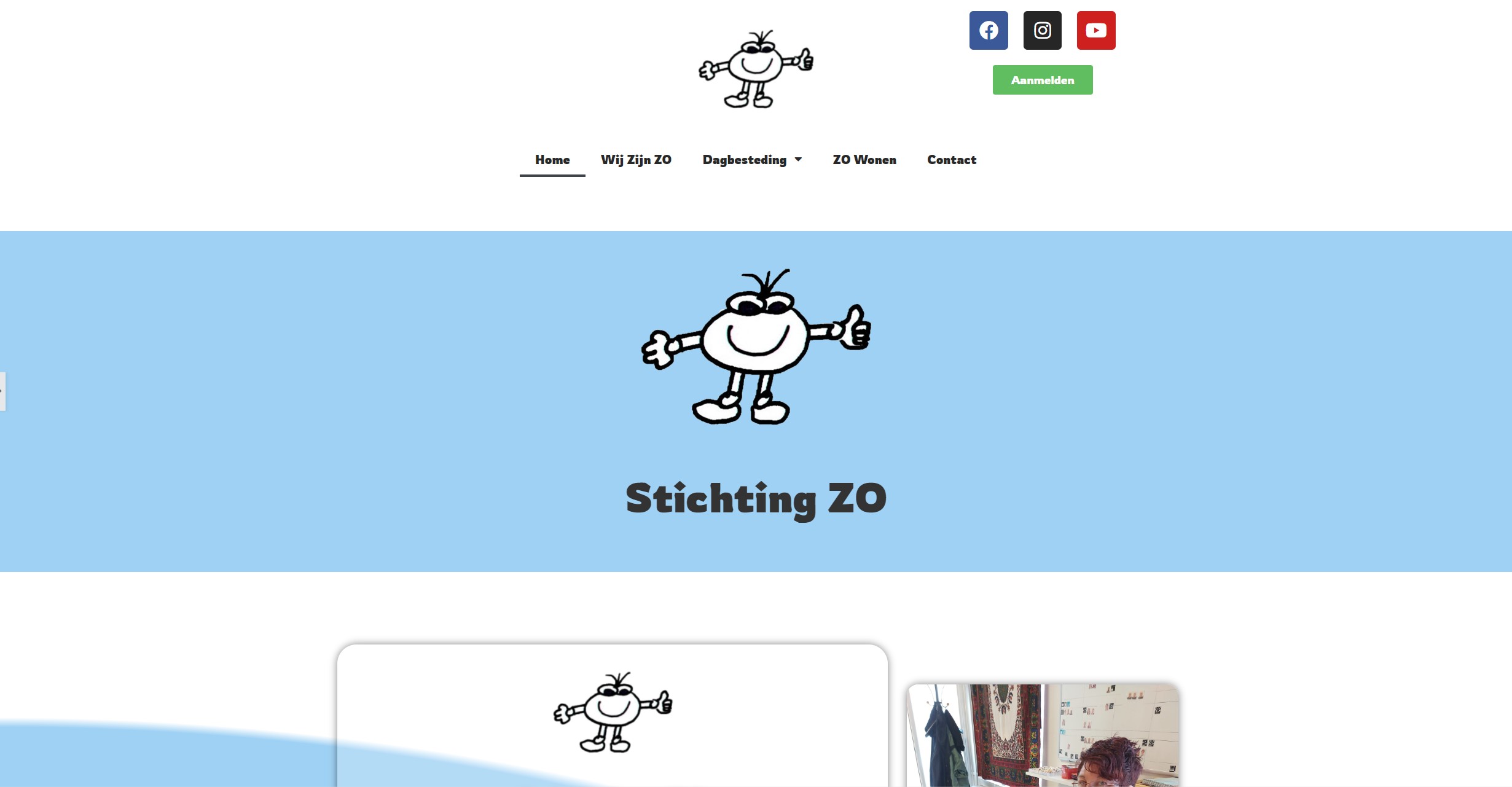 Schermafbeelding website Stichting ZO