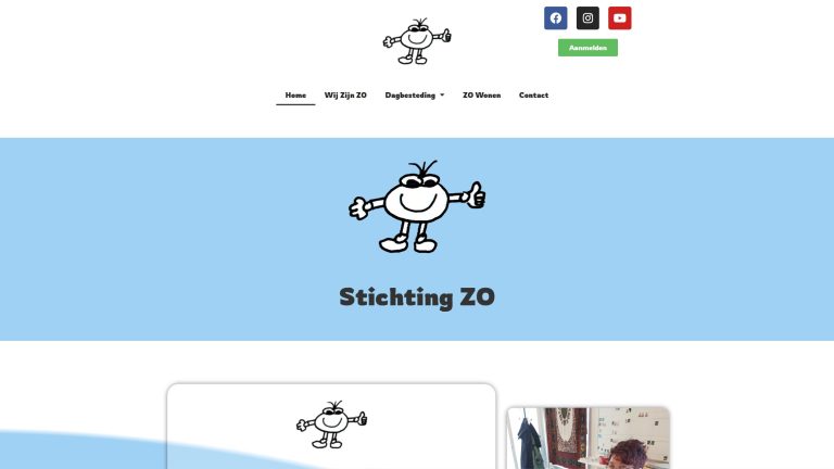 Schermafbeelding website Stichting ZO